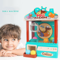 DWI kids coin operated radio control mini candy claw machine with light and music